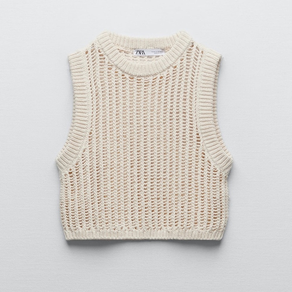 Zara knit crop top